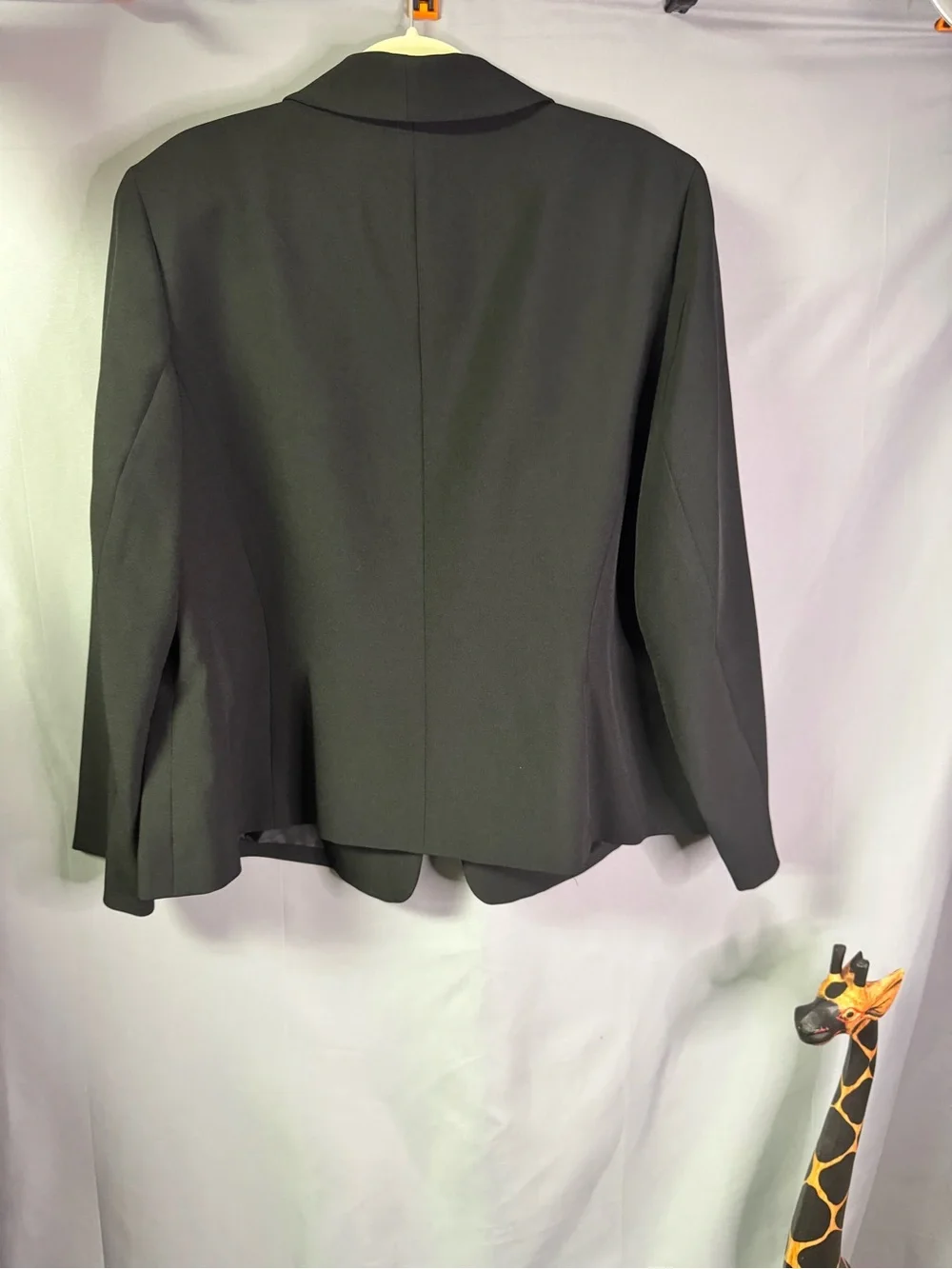 Kasper Women's Black Shawl-Collar Single-Button Blazer